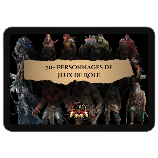 70+ Personnages de Jeux de Rôle